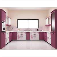 C Shaped Modular Kitchen