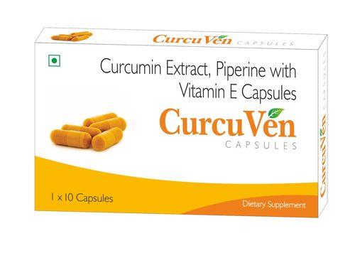 Curcumin Extract, Piperine With Vitamin E Capsules