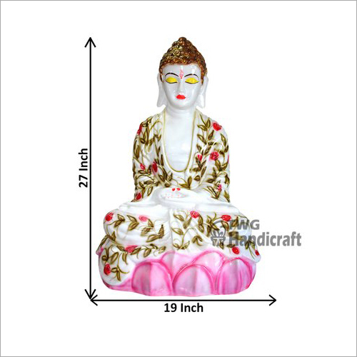 Marble Look Decorative Buddha Statue Height: 27 Inch (In)