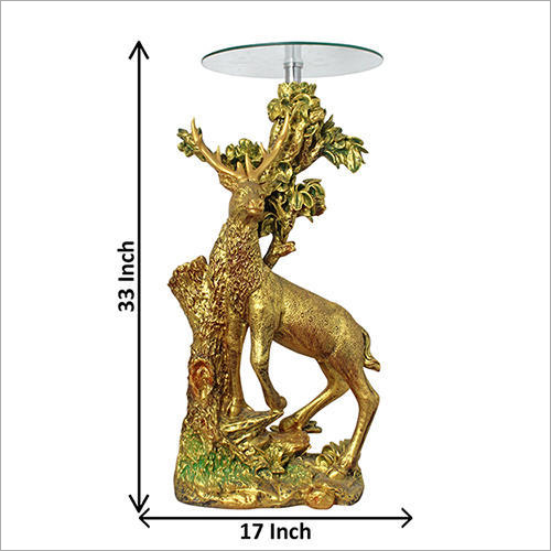 Animal Figured Decorative Corner Tables Pillar Stand