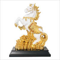 Gold Plated Horse Statue