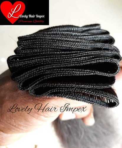 Machine Weft Hair Extension - 100% Natural Human Hair, Remy Indian Hair Type