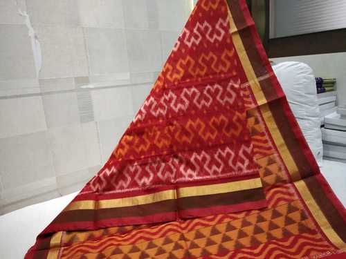 Silk Cotton Ikkat Saree