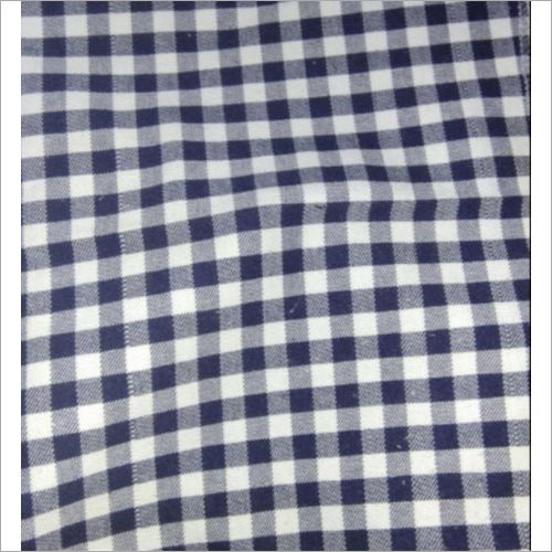 Checked Denim Fabric