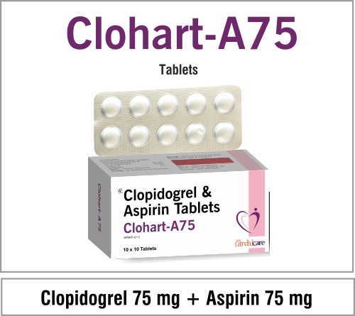 Clopidogrel 75mg + Asprin 75mg