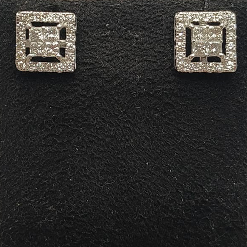 Diamond Squares Earring