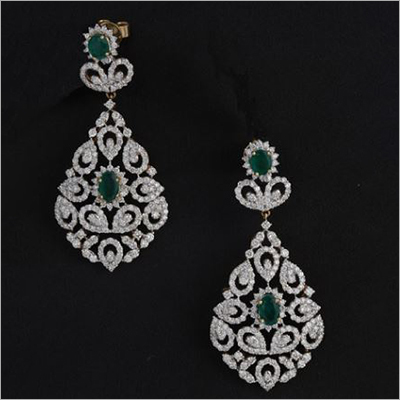 Diamond Panna Vivaah Collection Earring