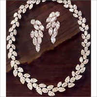 Diamond Fancy Shapes Party Wear Necklace Set