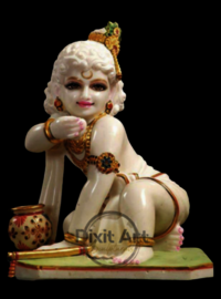 Painting Marble Laddu Gopal