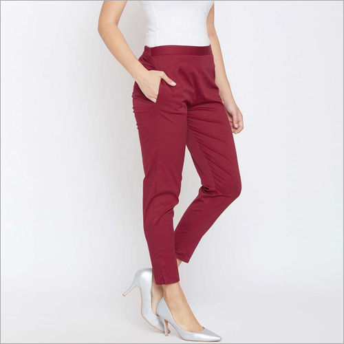 White Pant for Women  Ankle Trousers women  SAINLY