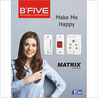 Polycarbonate Modular Switch - Color: White