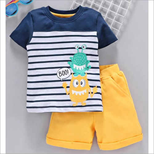Kids Half Sleeve T Shirt With Shorts Set