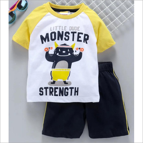 Kids Fancy T Shirt With Shorts Set
