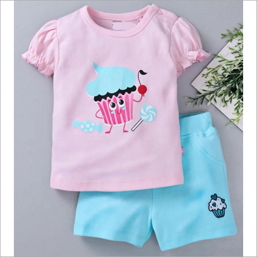 Kids Fancy Top With Shorts Set