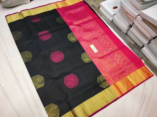 Pure Kanchipuram Soft Silk Butta Saree