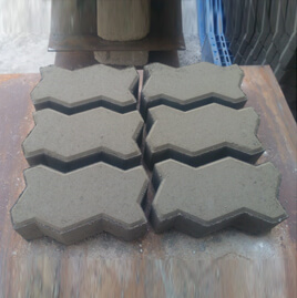 Zig Zag Shaped Paver Block