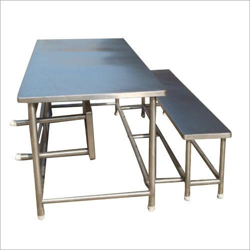 Stainless Steel Canteen Table And Bench