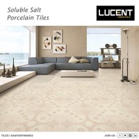 Soluble Salt Nano Vitrified Tiles - 600x600 Mm, Multicolor, Acid-resistant, Glossy Finish, Polished Surface, 8-9 Mm Thickness, Square Edge Pattern, Skid Proof Design