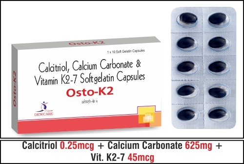 Calcium 500mg + Calcitriol 0.25mcg + Zinc 7.5mg