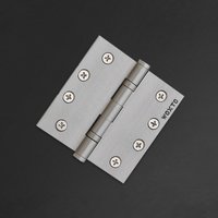 Brass Ball Bearing Hinges - 3.5 Inches | Nickel Finish, 1.5 Lbs, Mortise Installation, Ideal For Doors