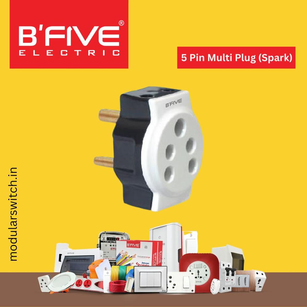5 Pin Multi Plug (Spark) - Color: White