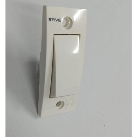 Glossy White Electrical Switches 6 Amp. 1 Way