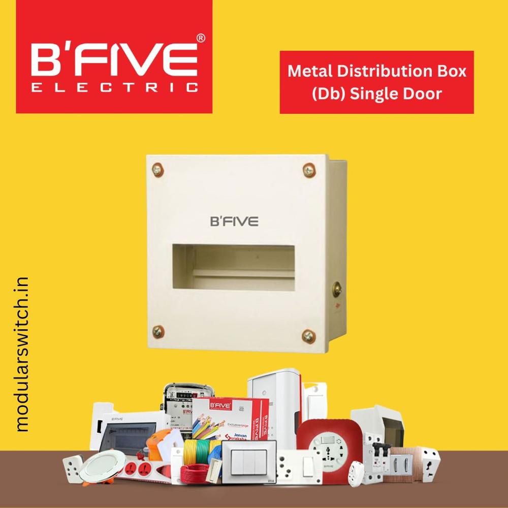 Metal Distribution Box (Db) Single Door - Color: White