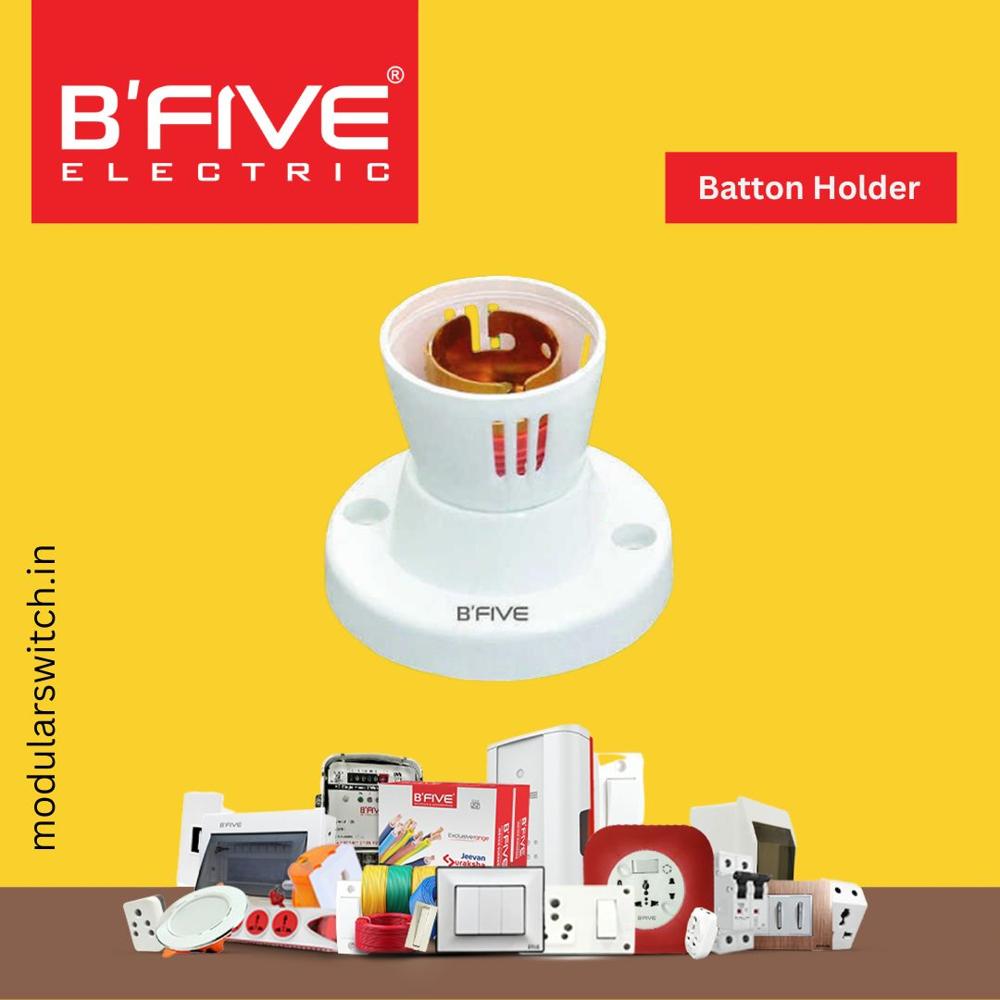 Batten Holder - Color: White
