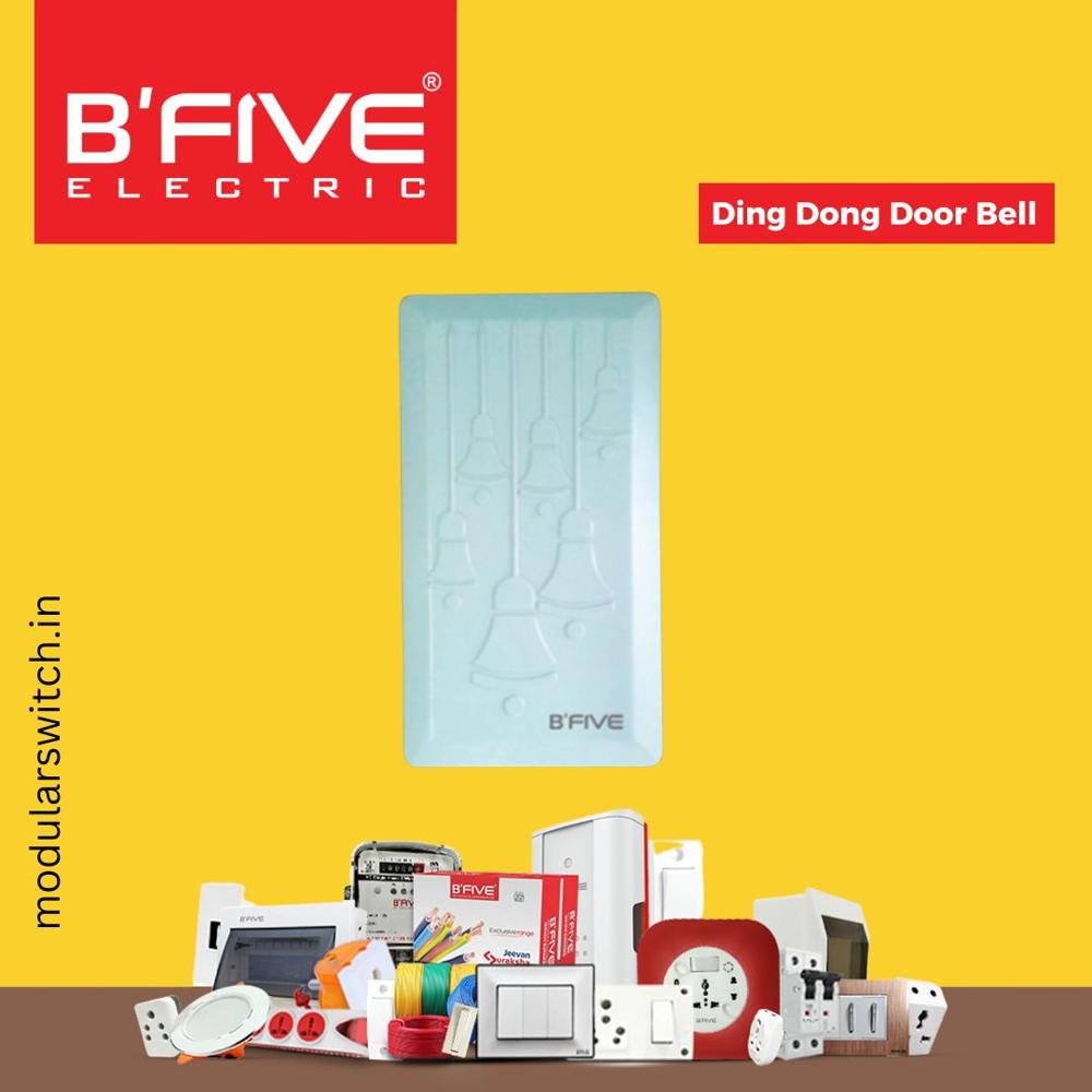 Ding Ding Door Bell - Durable Plastic, Compact Size | Easy Installation, Battery Powered
