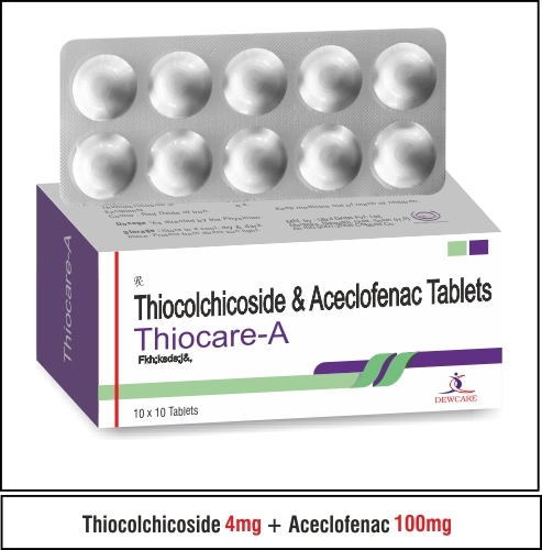 Thiocolchicoside 4mg + Aceclofenac 100mg + Paracetamol 325 mg