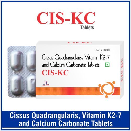 Cissus quadrangularis 500mg+ Calcium carbonate eq to elemental calcium 500mg+ Vitamin K 2-7 45mcg By DEWCARE CONCEPT PVT. LTD.