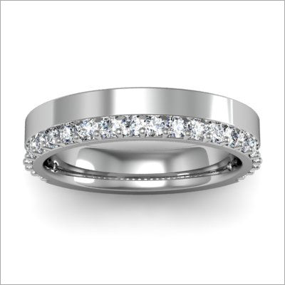 Silver Platinum Wedding Ring