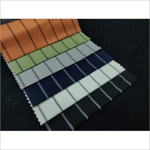 Lycra Stripe Printed Fabric