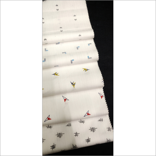 Linen White Ground Prined Fabrics