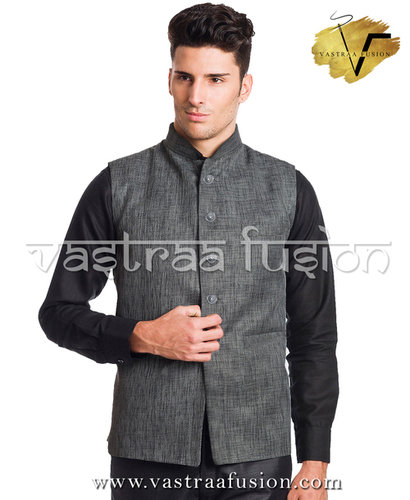 Men Plain Festive Wear Nehru Jacket