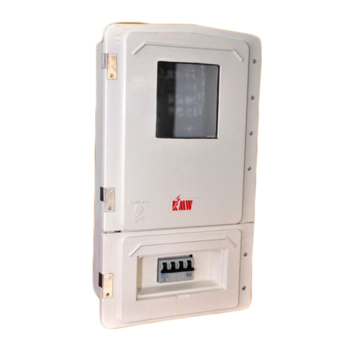 Hvds Meter 3 Ph Meter Box - Color: White