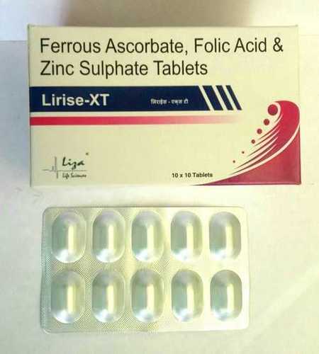 FERROUS  ASCORBATE FOLIC ACID AND ZINC SULPHATE TABLET