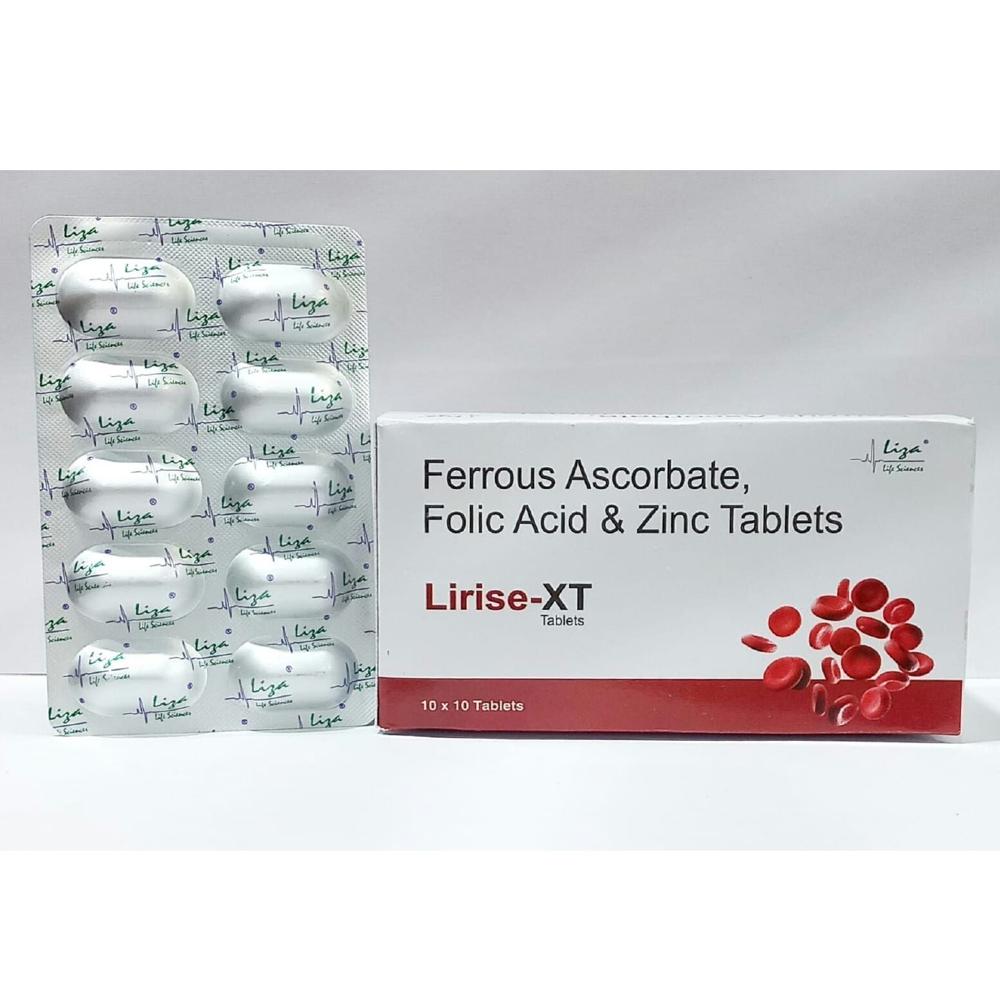 FERROUS ASCORBATE FOLIC ACID AND ZINC SULPHATE TABLET - 100 mg Ferrous Ascorbate 1.5 mg Folic Acid 22.5 mg Zinc 10x10 Tablets | Easy Swallowing Moisture-Proof Blister Packaging Clinically Proven Formula