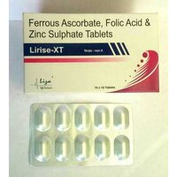 Ferrous Ascorbate Folic Acid And Zinc Sulphate Tablet - 100 Mg Ferrous Ascorbate, 1.5 Mg Folic Acid, 22.5 Mg Zinc, 10x10 Tablets | Easy Swallowing, Moisture-proof Blister Packaging, Clinically Proven Formula