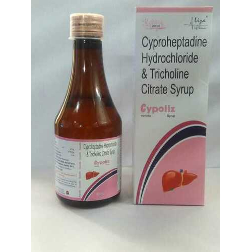 Cyproheptadine Hydrochloride And Tricholine Citrate Syrup