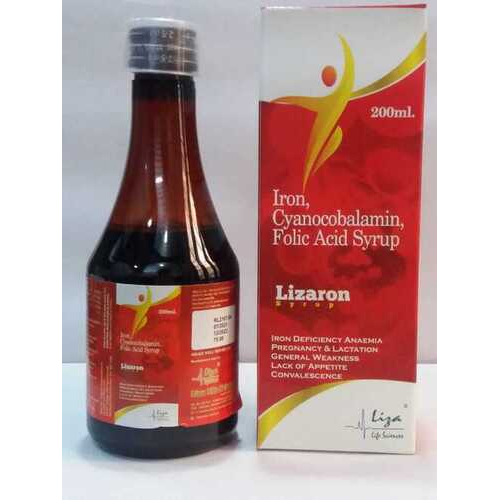 200 ml Iron Cyanocobalamin Folic Acid Syrup