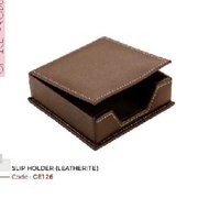 leather slip holder