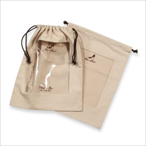 Cotton Drawstring Plain Bags