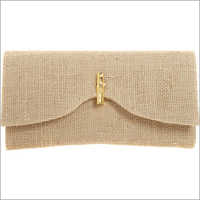 Light Brown Jute Clutch Bags