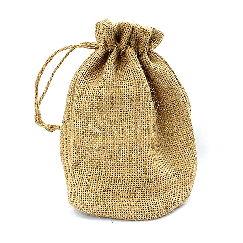 Jute Drawstring Plain Bags