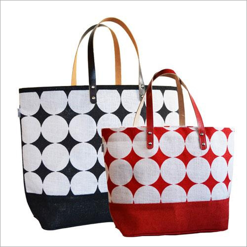 Designer printed Jute Hand Bags