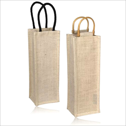 Jute Wine Plain Bags