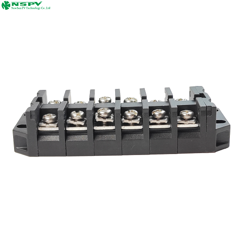 Nspv 2P To 20P Screw Terminal Block Barrier Terminal Block Terminal Strip For Electrical System - Color: Black