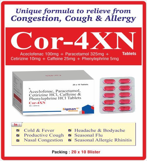 Paracetamol + Phenylephrine + C.P.M