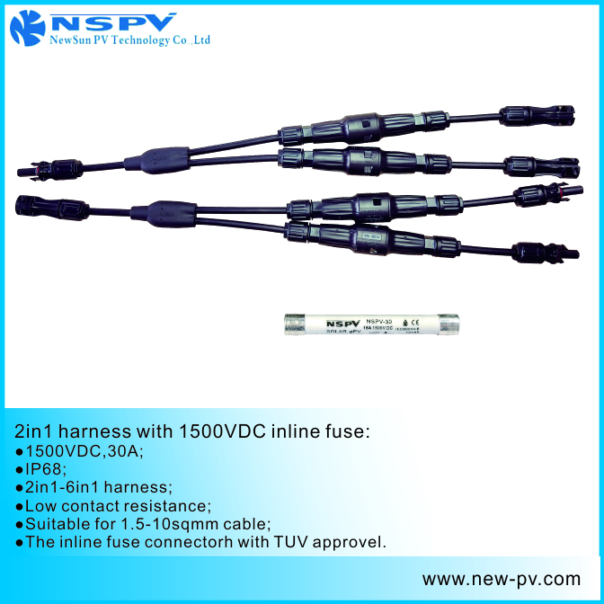 NSPV PV4.0 1500V DC Solar Fuse Connector